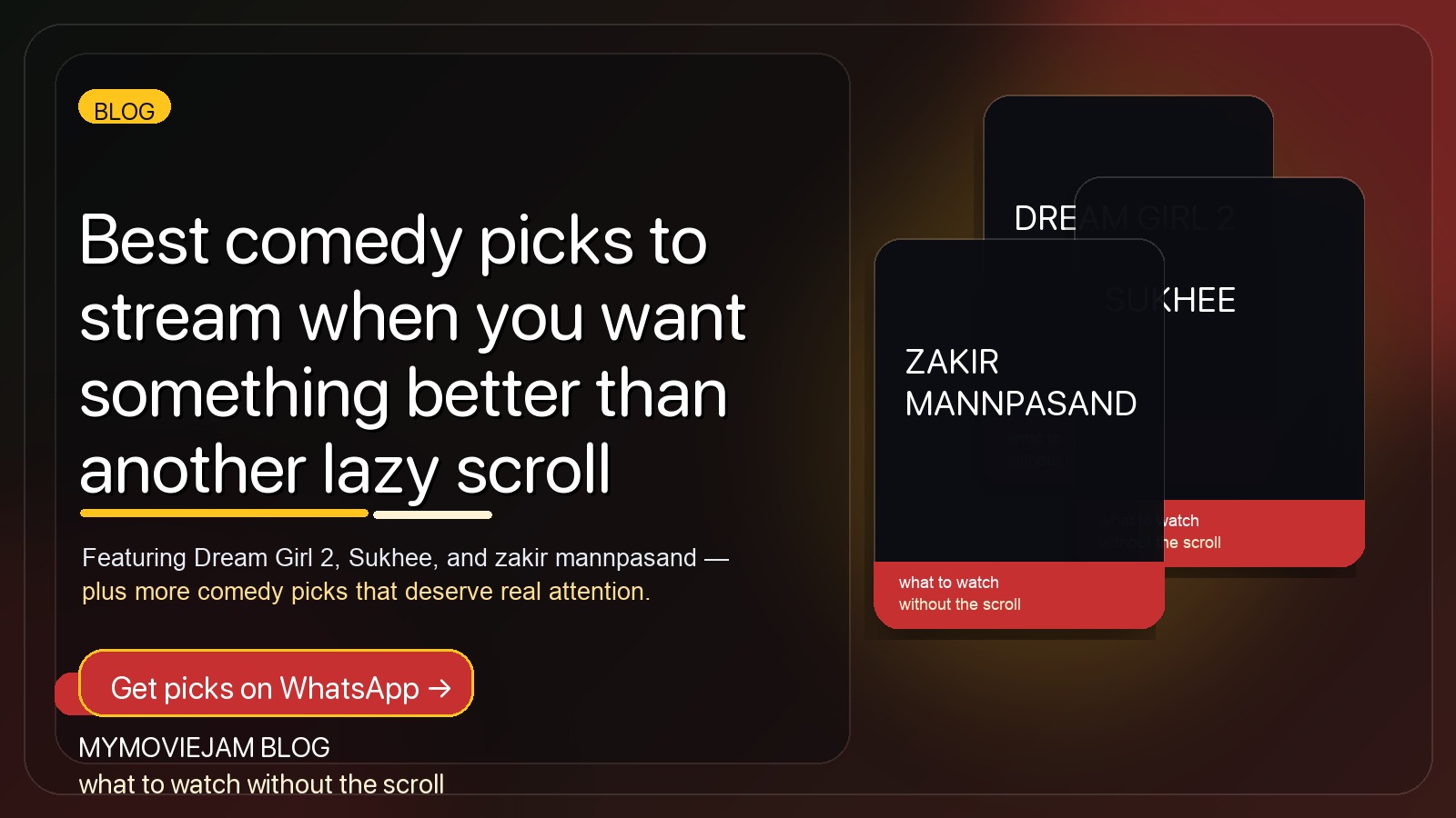 Best comedy picks to stream when you want something better than another lazy scroll