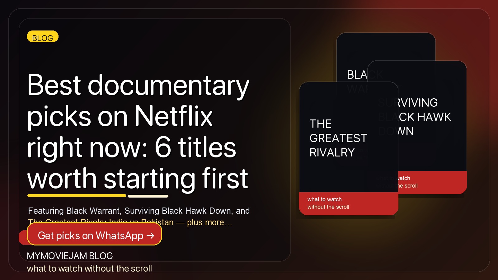 Best documentary picks on Netflix right now: 6 titles worth starting first