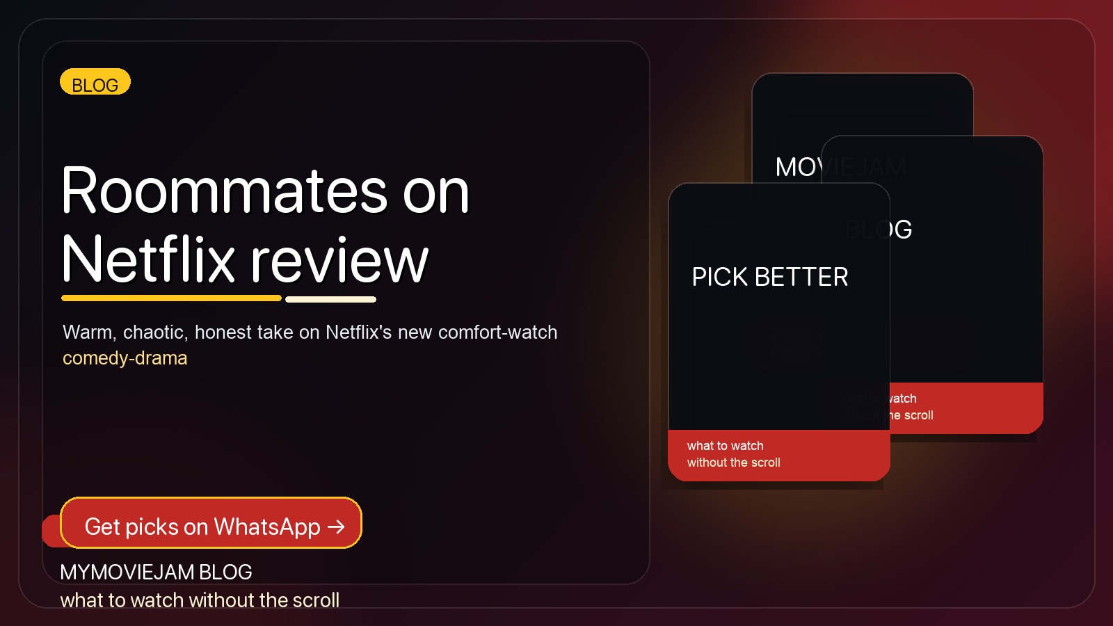 Roommates on Netflix review artwork